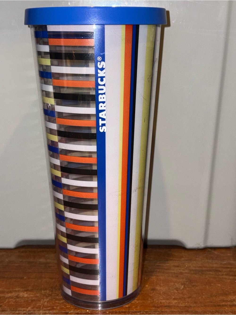 Starbucks 2018 Multi-Color Striped "Piano Keys" Venti Cold Cup Tumbler